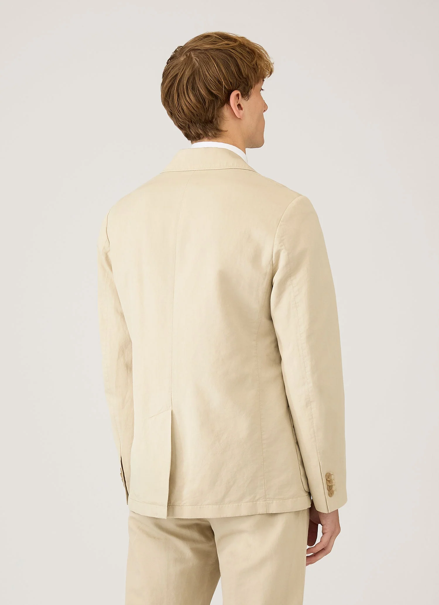 Men's Cotton Linen Blazer in Hazelwood - Image 5