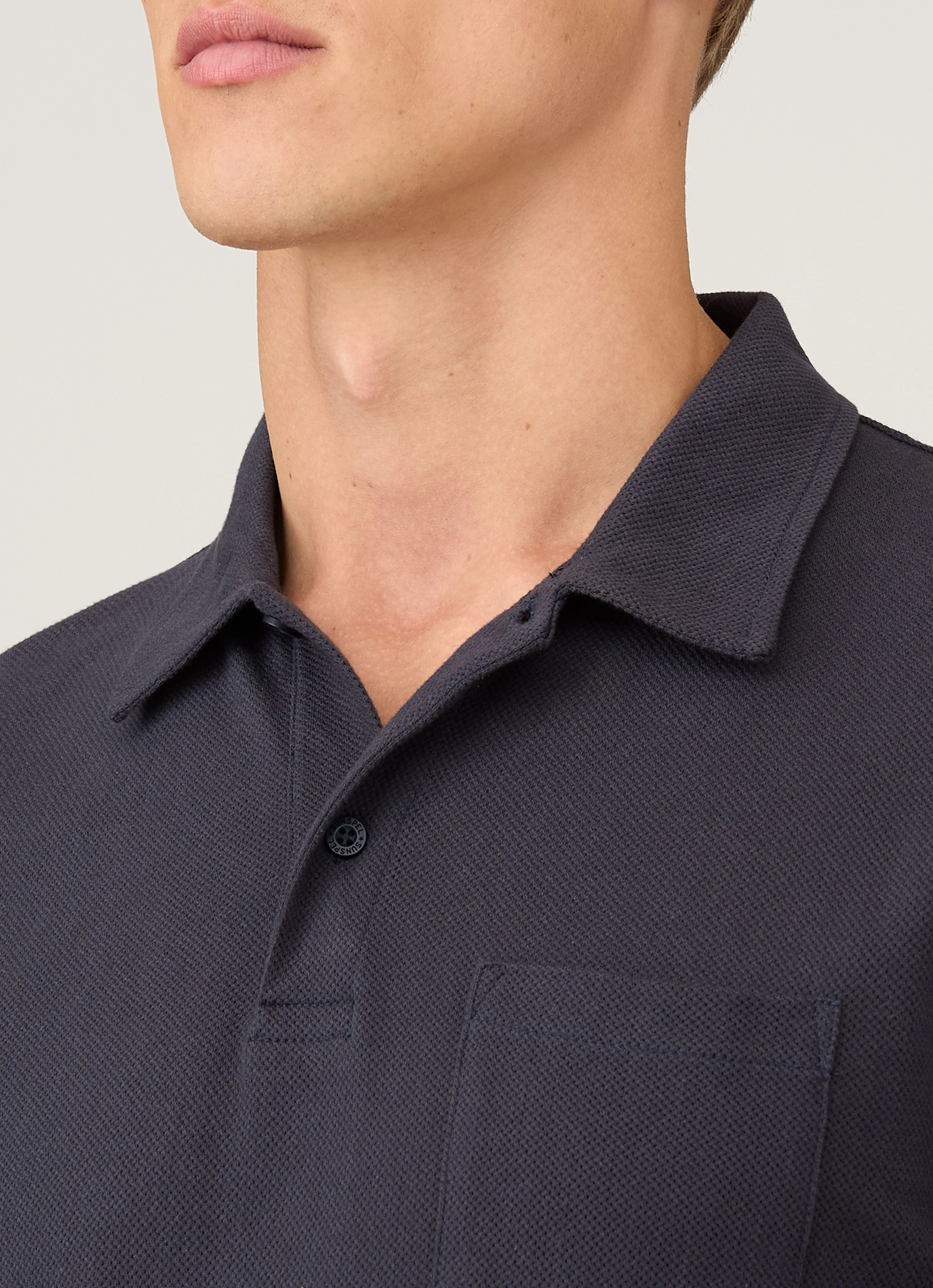 Men's Riviera Polo Shirt in Navy - Image 6