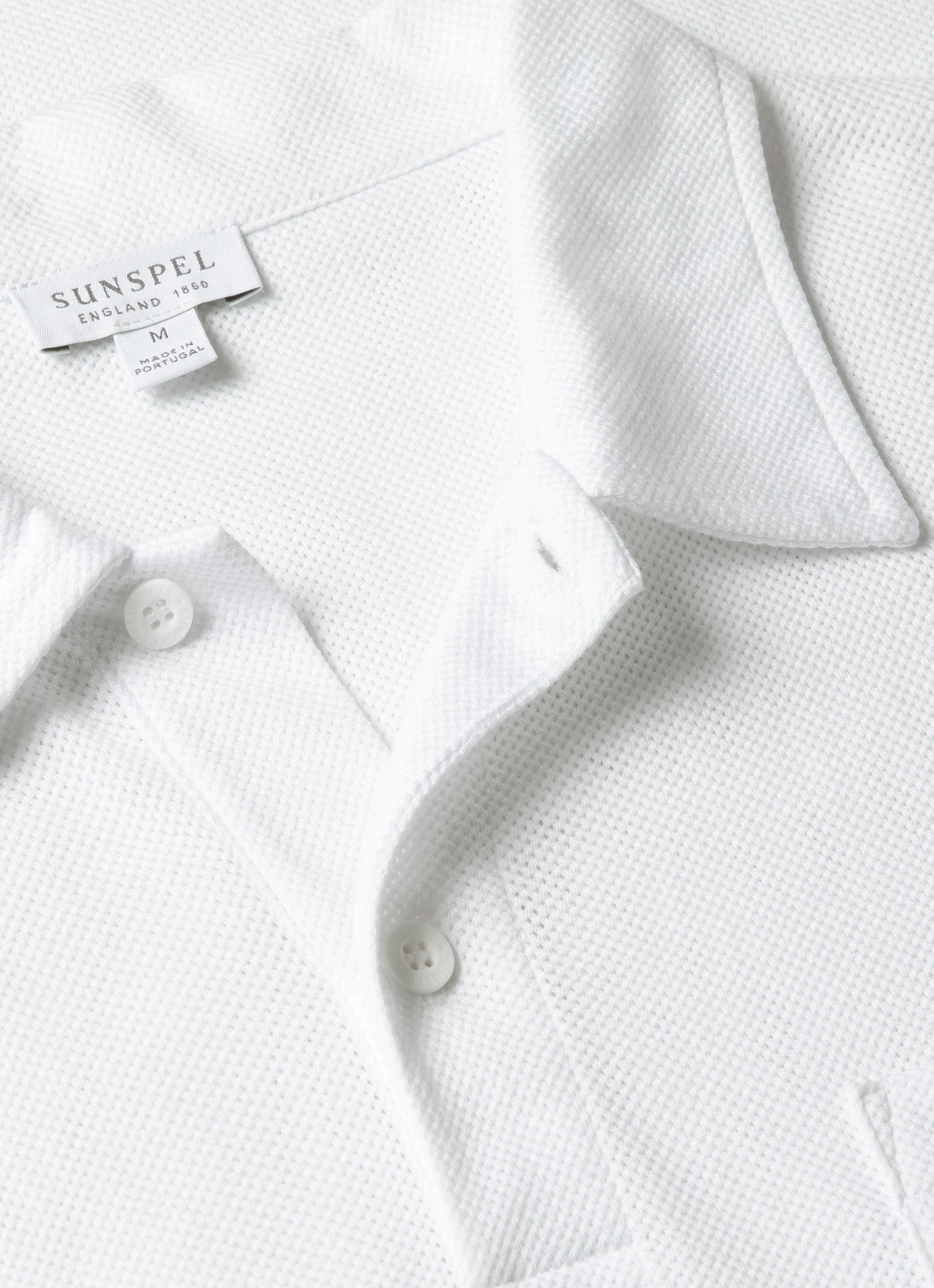 Men's Riviera Polo Shirt in White - Image 4