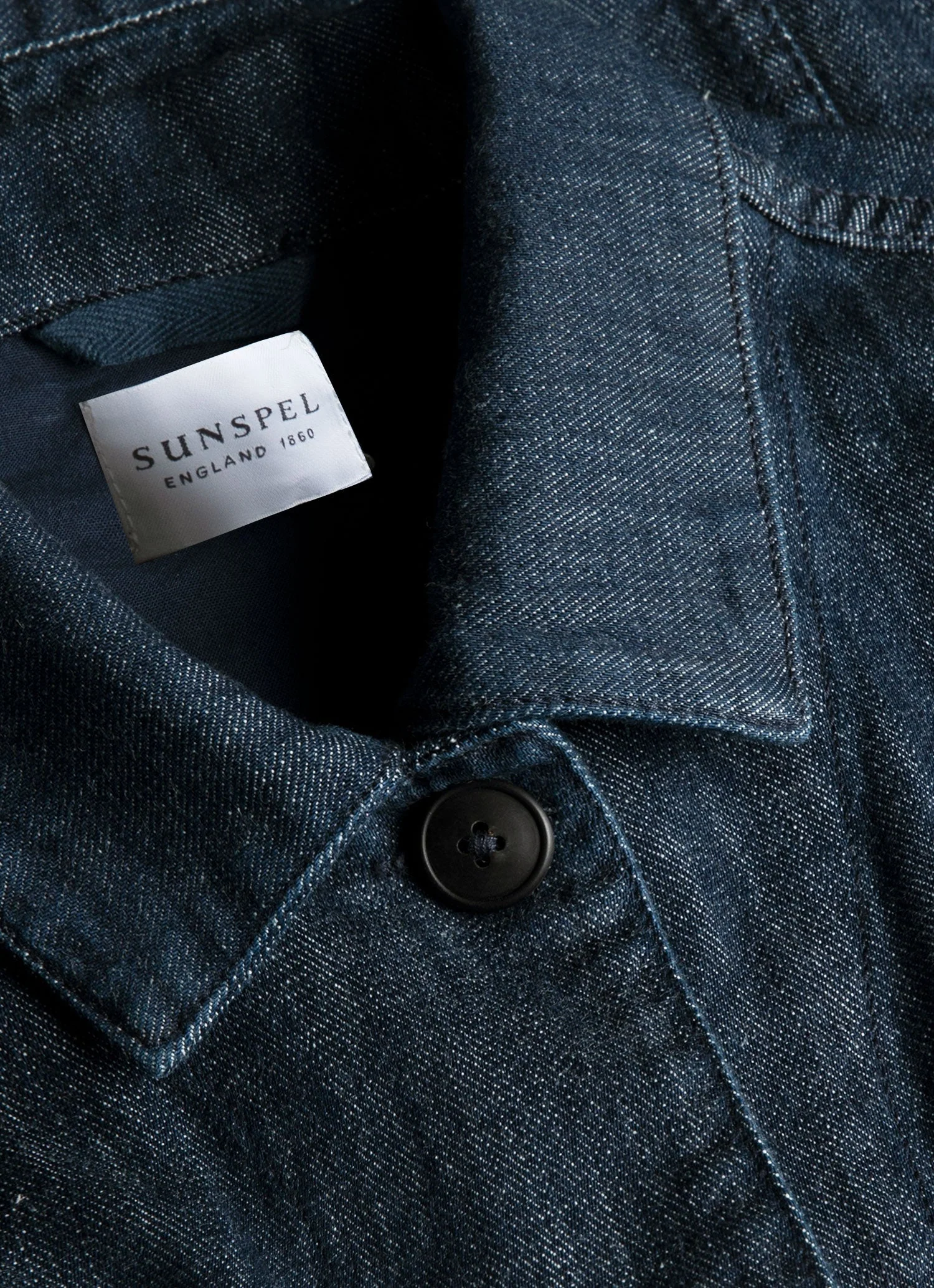 Men's Japanese Denim Jacket in Rinse Wash Denim - Image 4