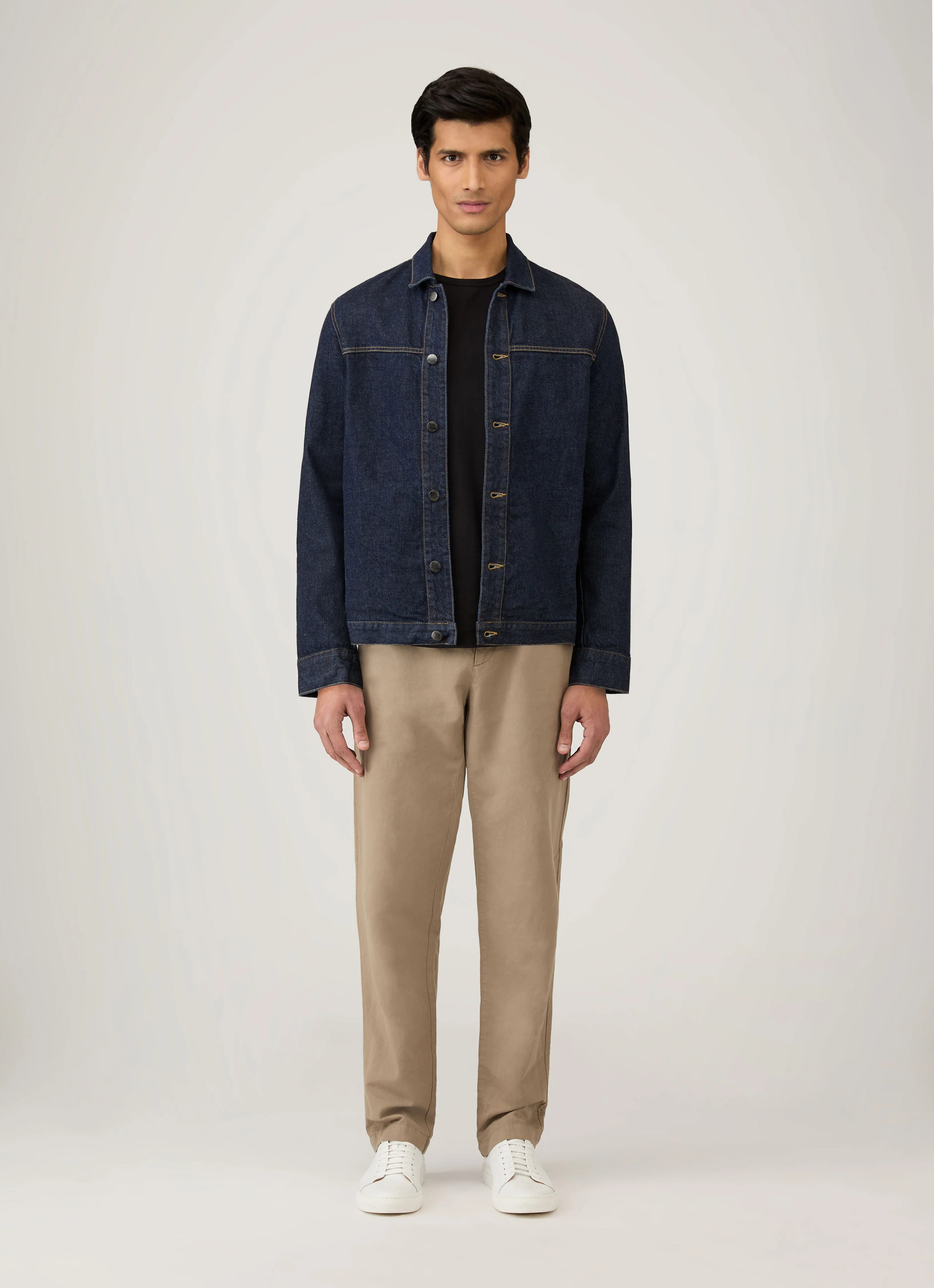 Men's Classic Long Sleeve T-shirt in Black - Image 3