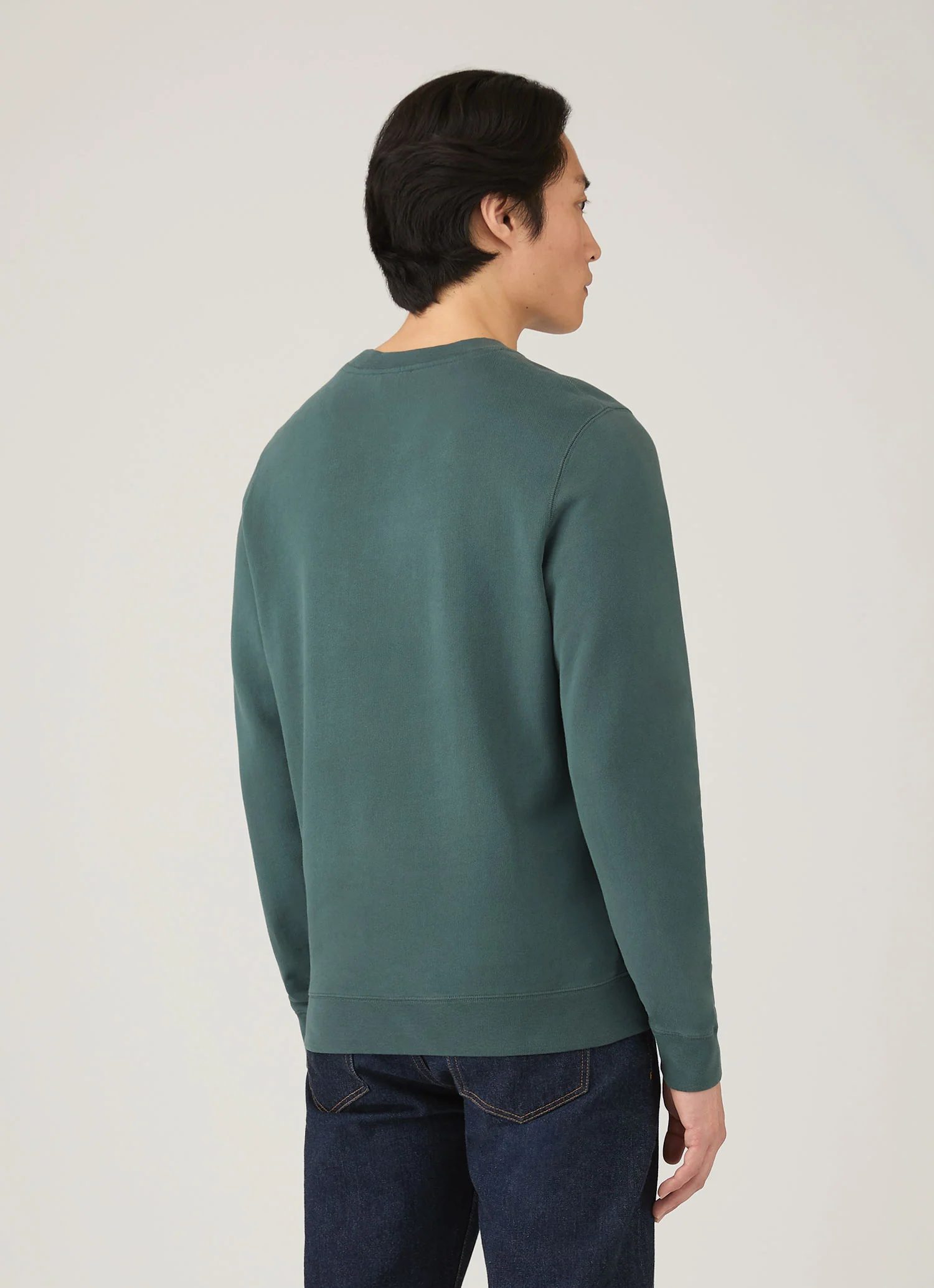 Men's Loopback Sweatshirt in Dark Petrol - Image 5
