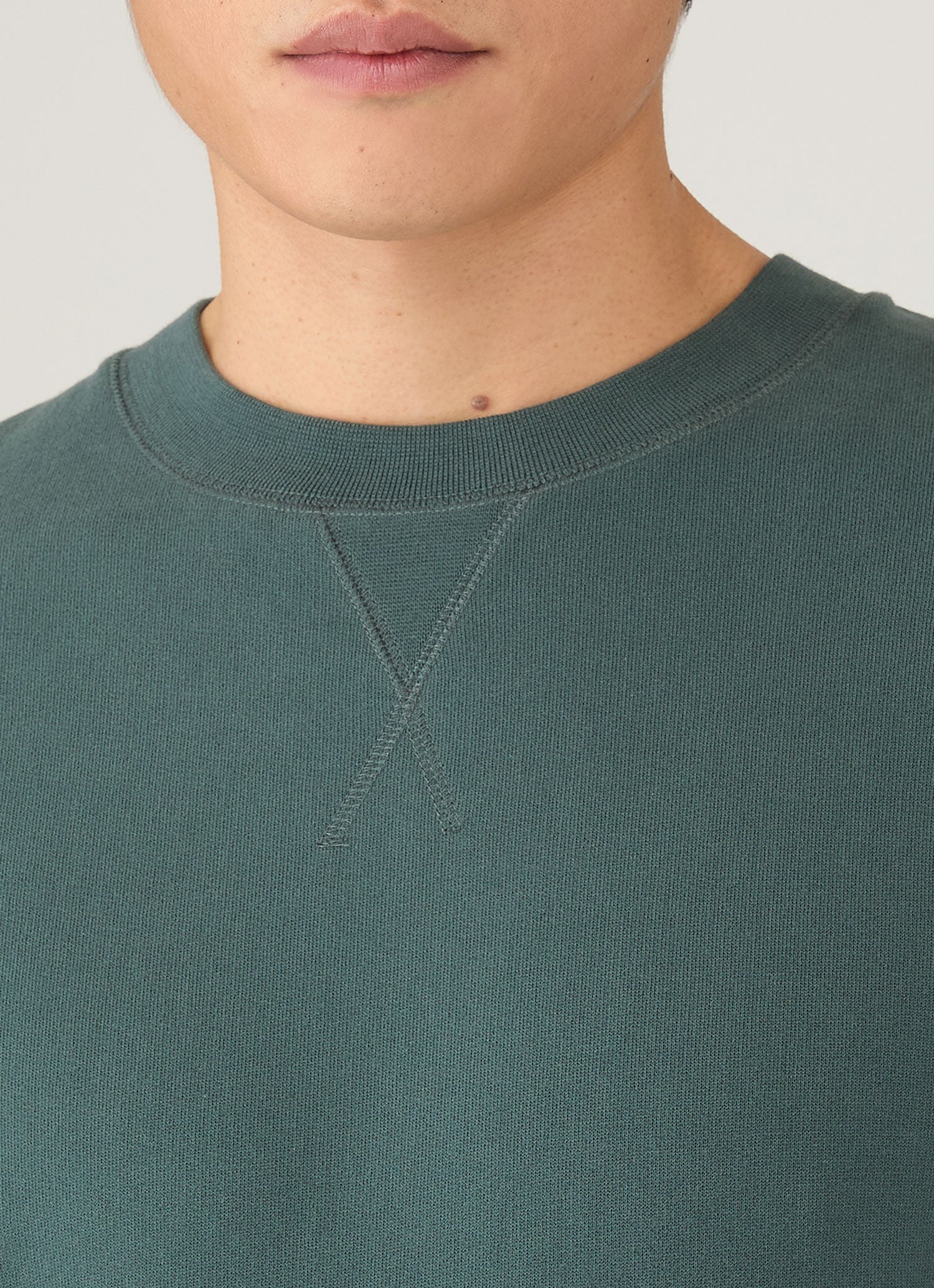 Men's Loopback Sweatshirt in Dark Petrol - Image 6