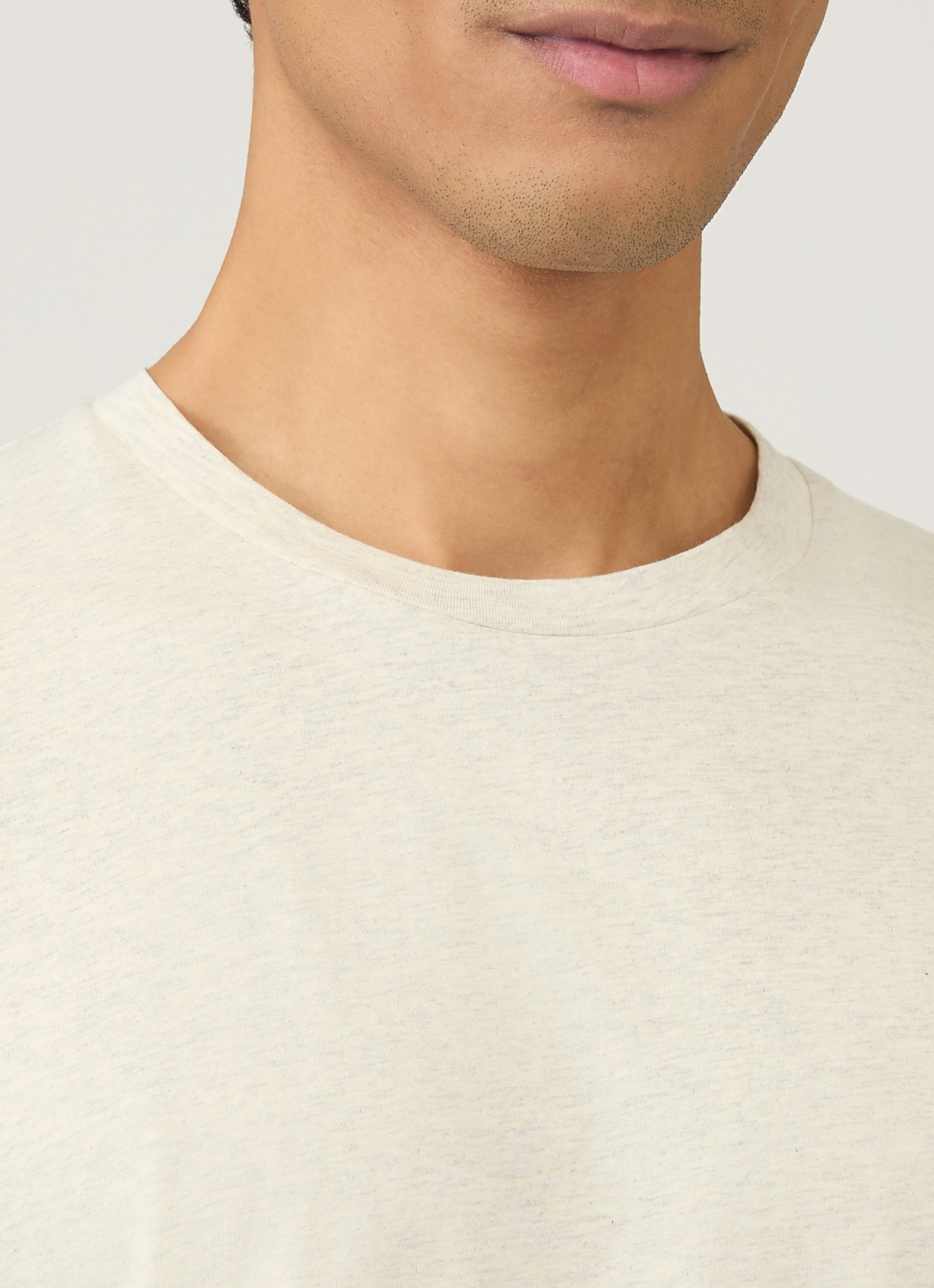 Men's Riviera T-shirt in Archive White Melange - Image 6