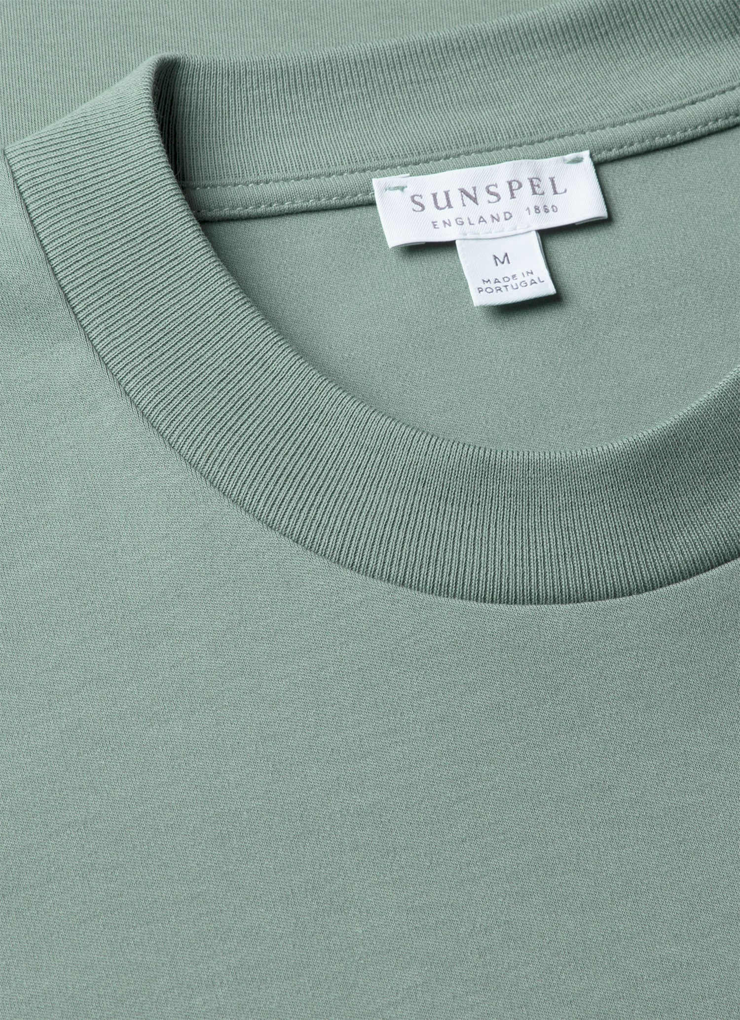 Men's Relaxed Fit Heavyweight T-shirt in Steel Green - Image 4