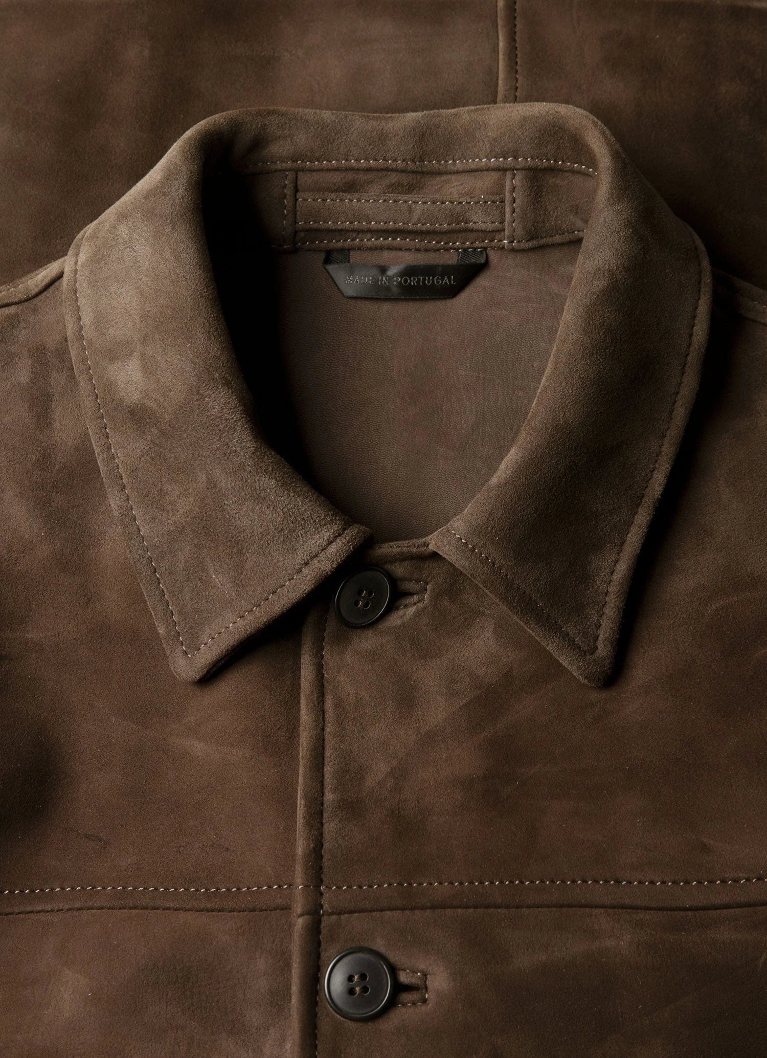 Men's Suede Jacket in Dark Brown - Image 4