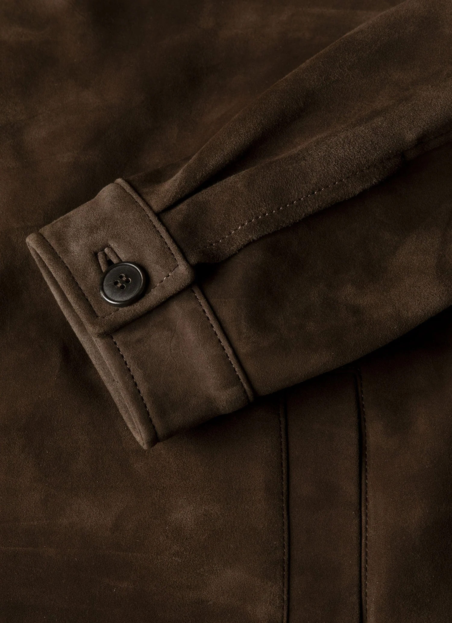 Men's Suede Jacket in Dark Brown - Image 7