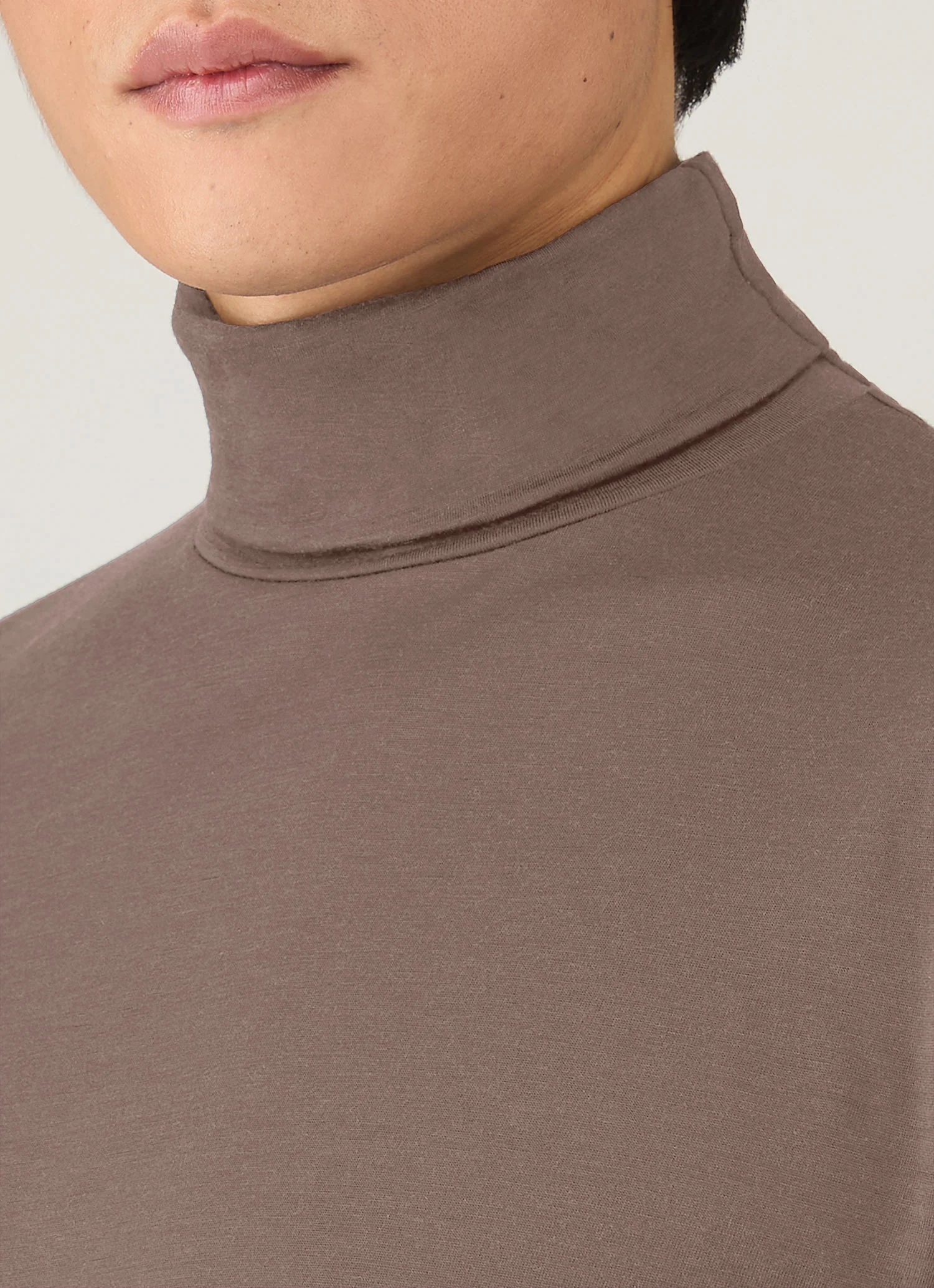 Men's Ultra-Fine Merino Roll Neck in Sandstone - Image 6