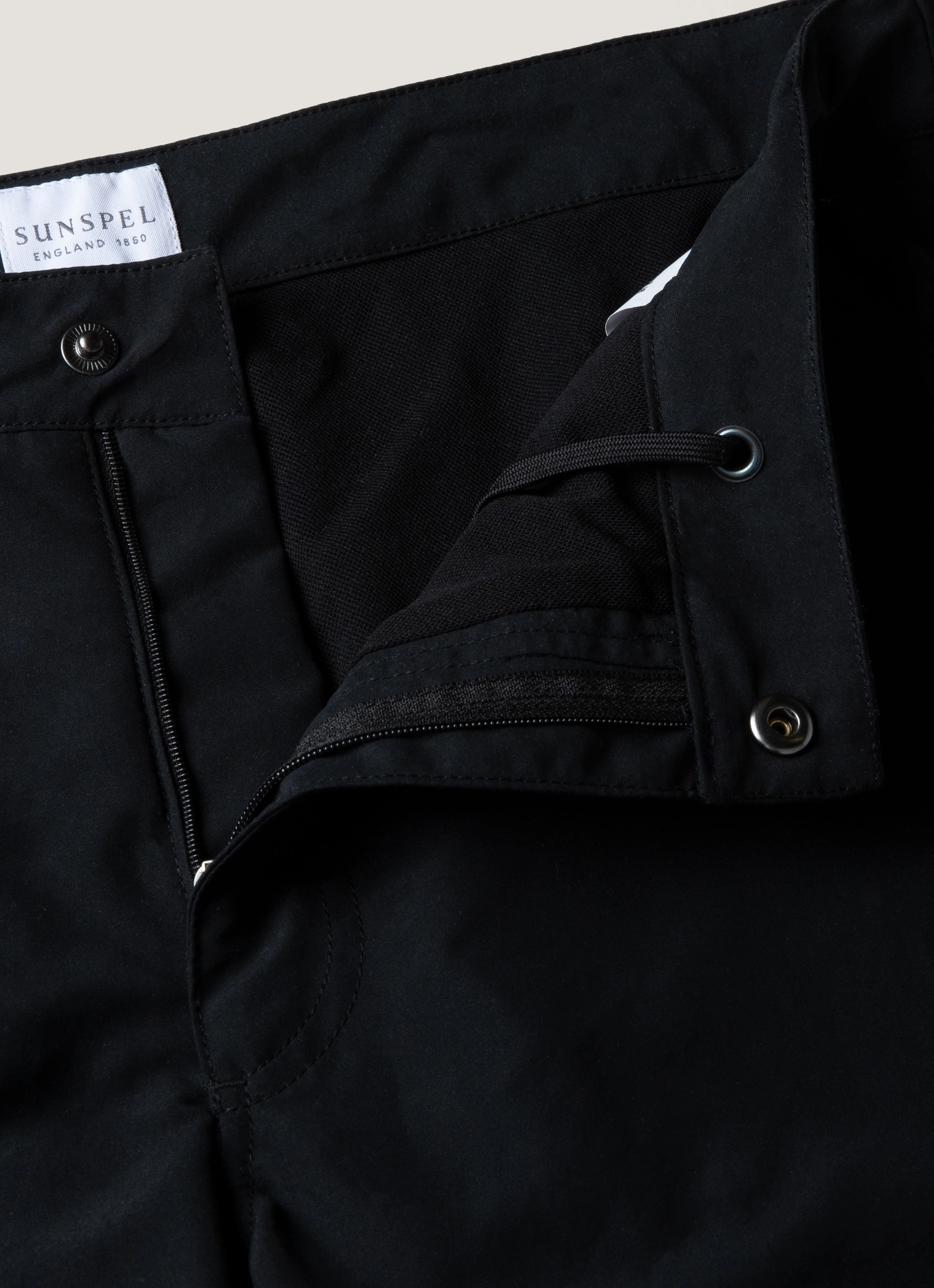 Men's Tailored Swim Short in Black - Image 4