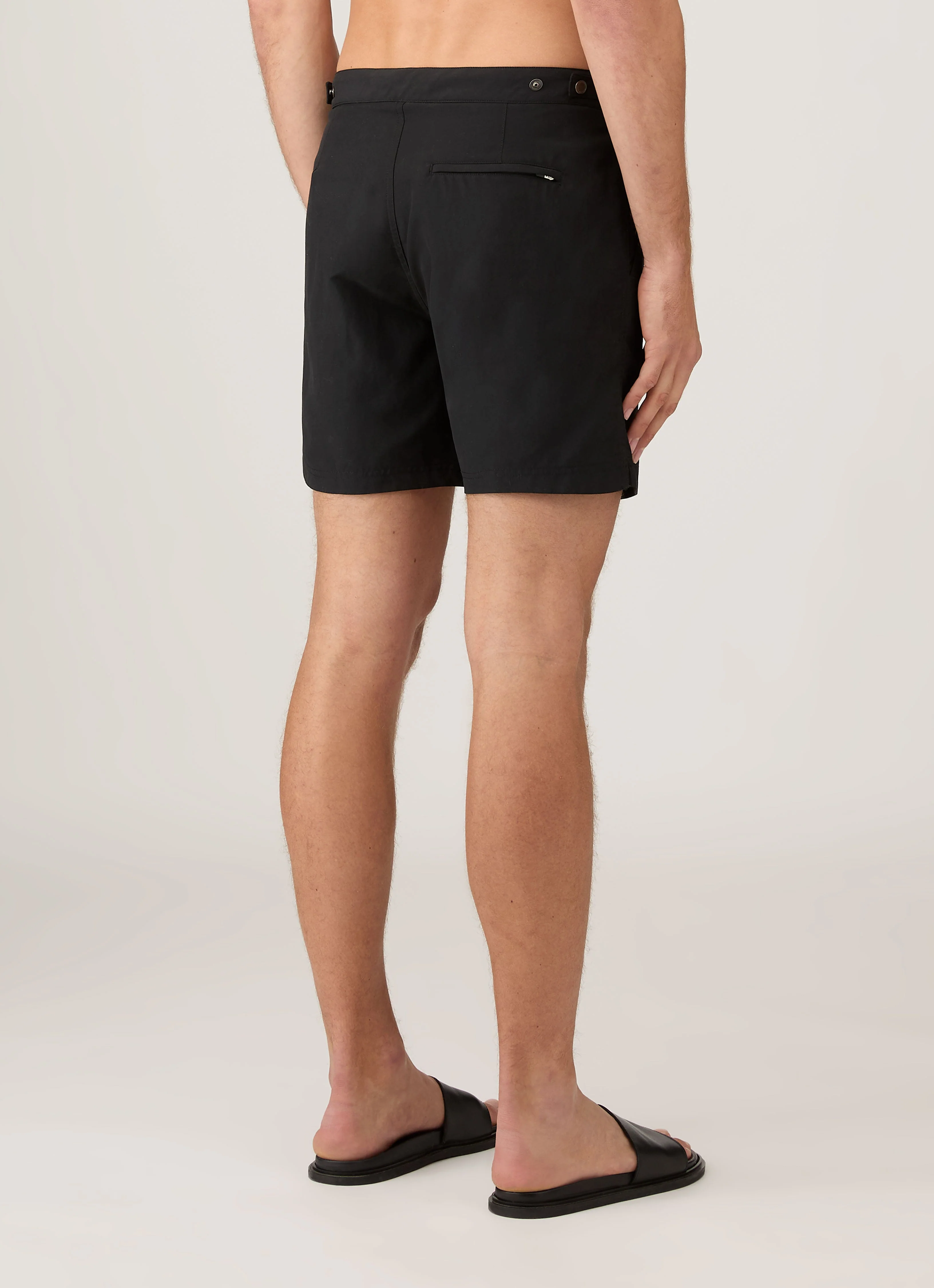 Men's Tailored Swim Short in Black - Image 5