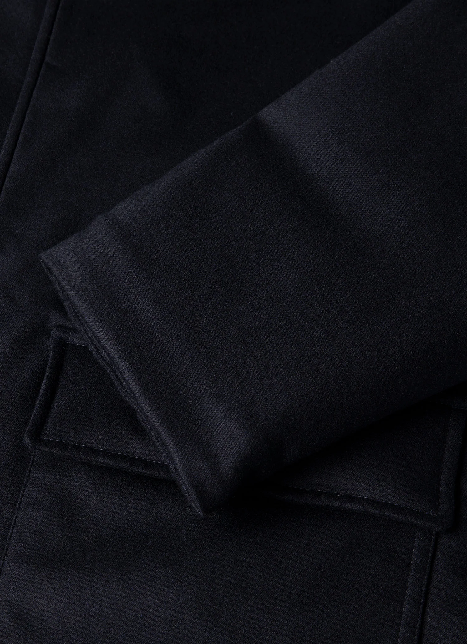 Men's Wool Cashmere Field Jacket in Navy - Image 7