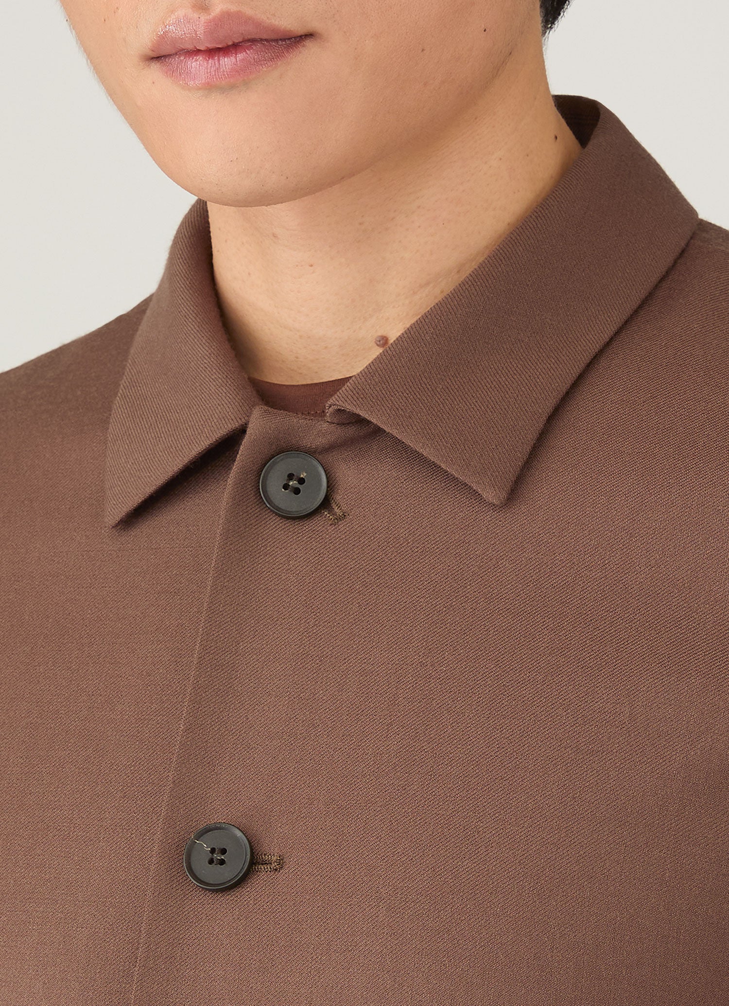 Men's Wool Twill Jacket in Light Brown - Image 6