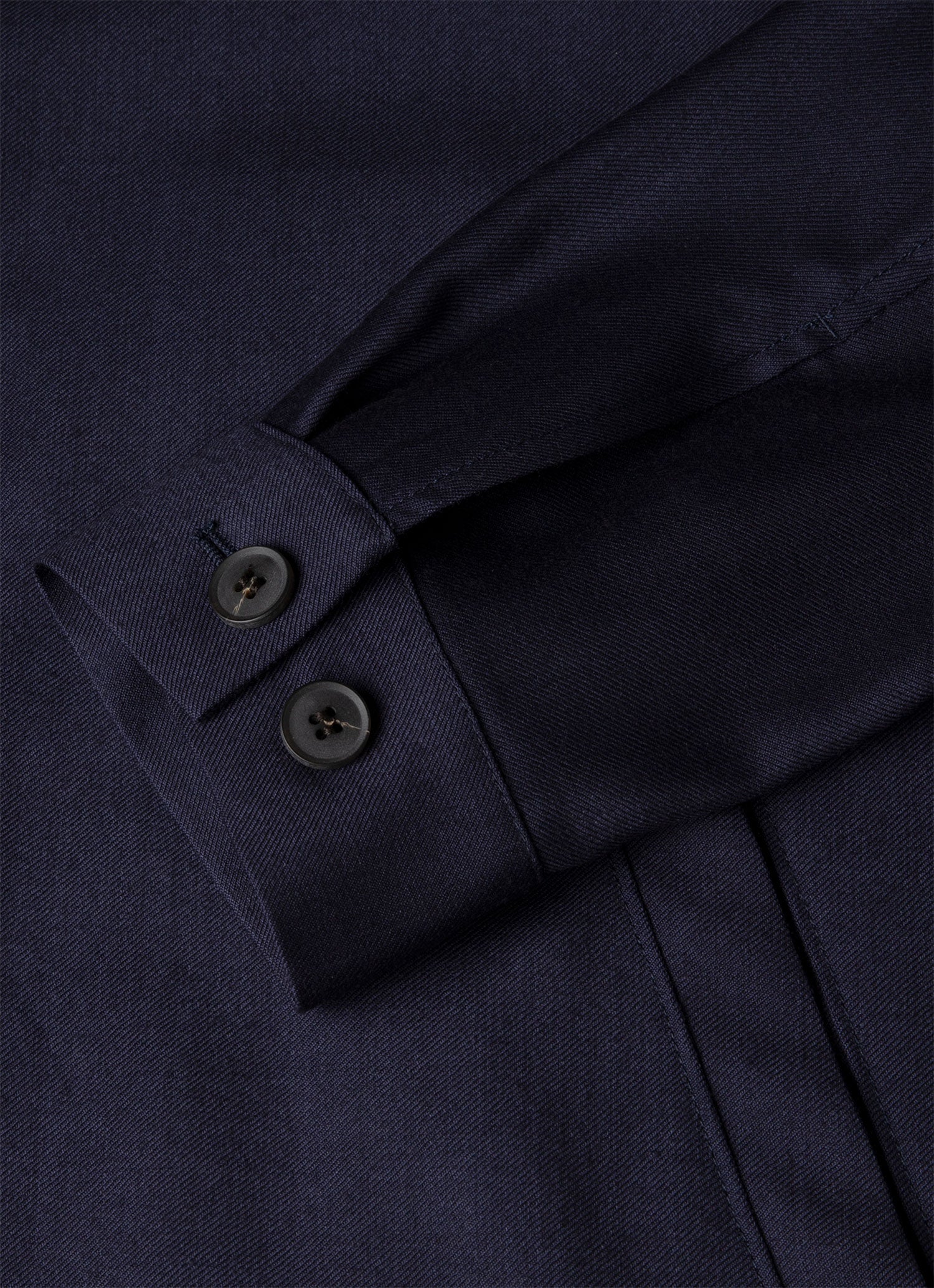 Men's Wool Twill Jacket in Navy - Image 7