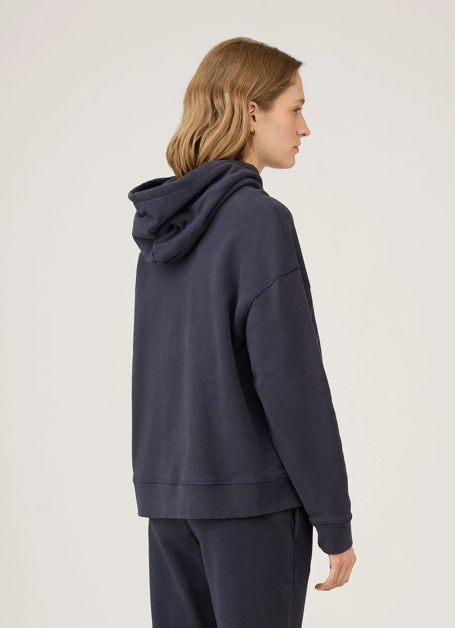 Women's Loopback Hoodie in Navy - Image 3