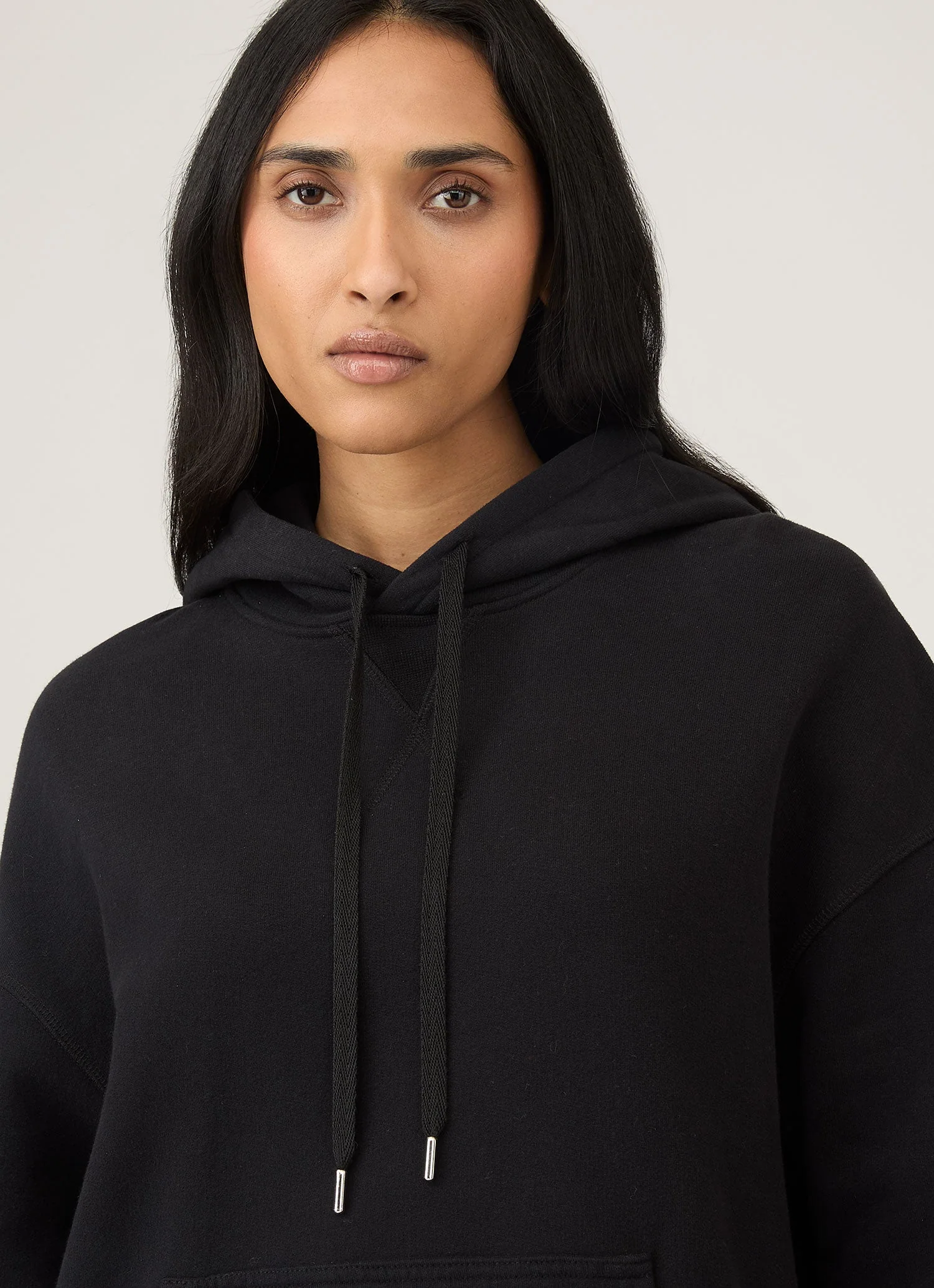 Women's Loopback Hoodie in Black - Image 4
